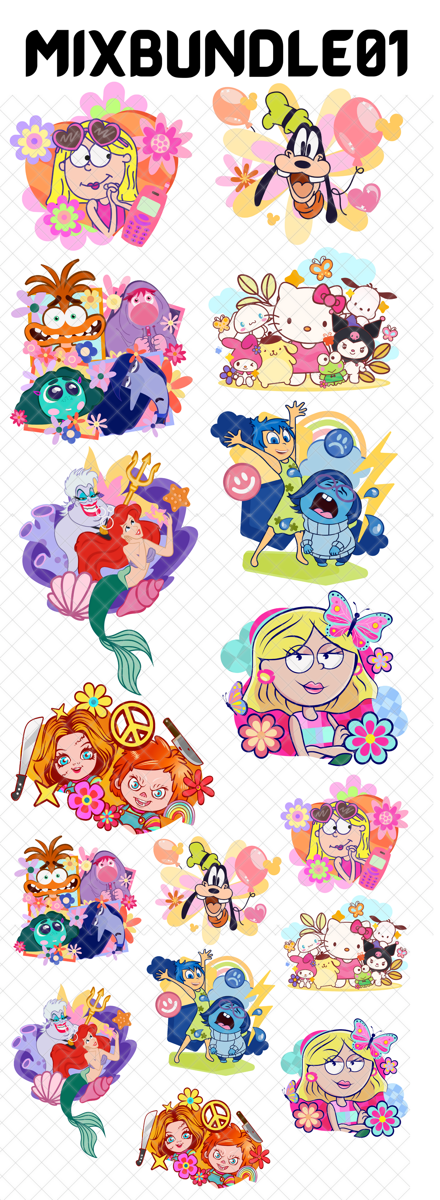 PRE MADE 22X60" DTF GANG SHEET!