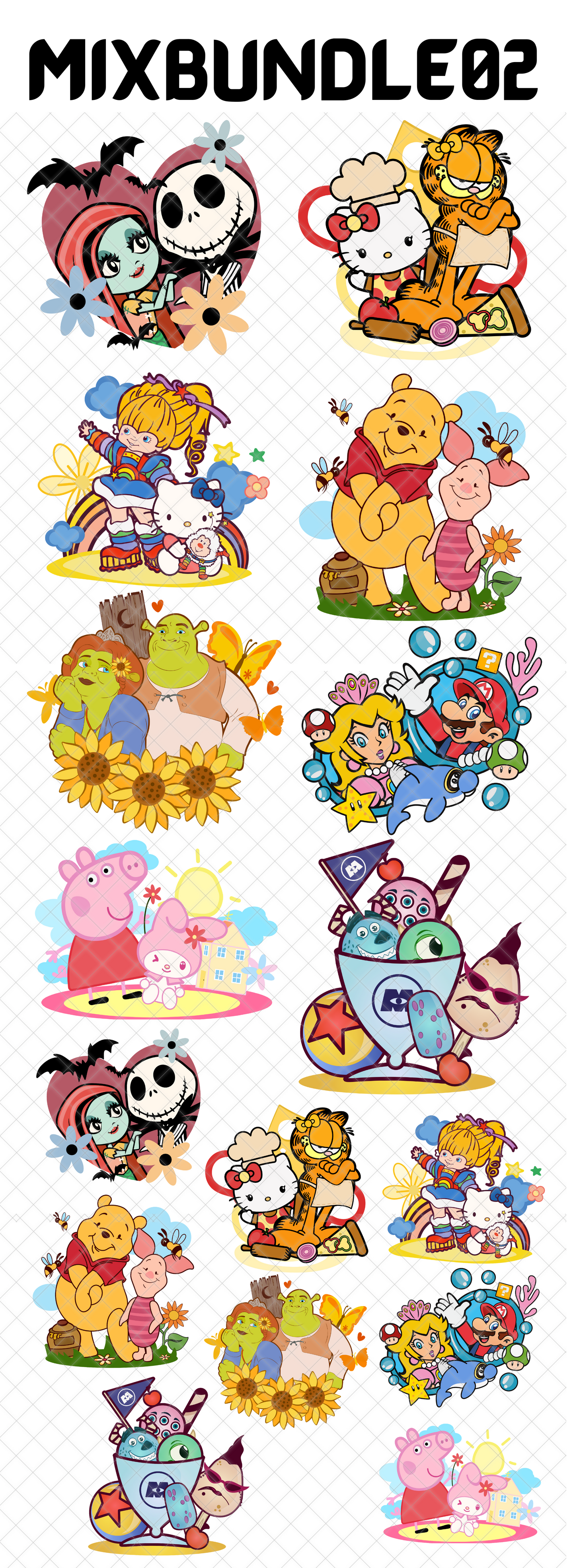 PRE MADE 22X60" DTF GANG SHEET!