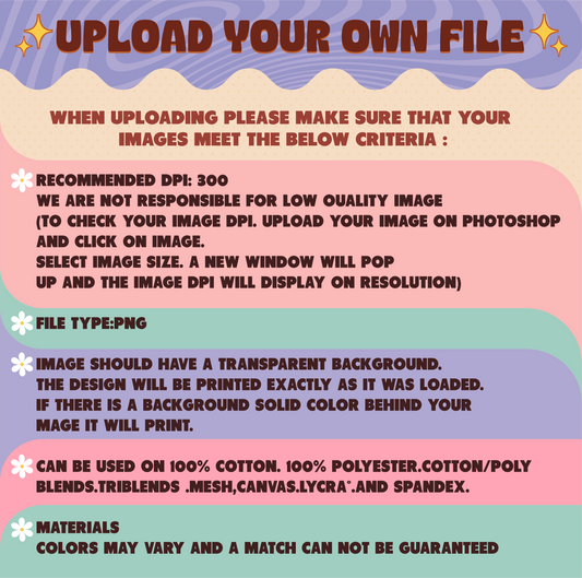 UPLOAD YOUR OWN FILES-DTF